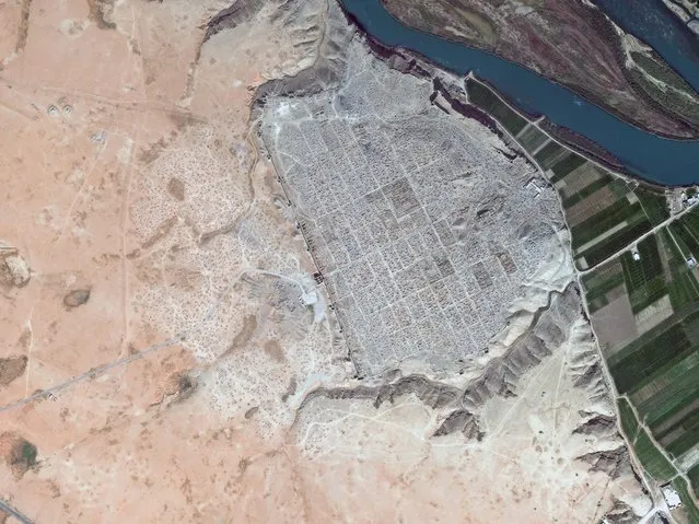 Dura-Europos, now in Syria. (Photo by DigitalGlobe/Caters News)