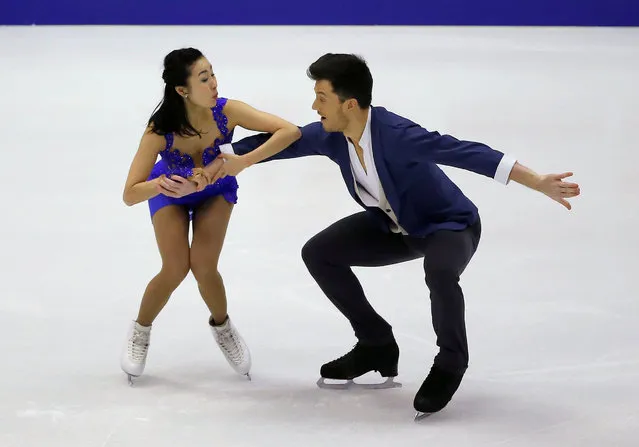 Figure Skating, ISU Grand Prix of Figure Skating NHK Trophy 2016/2017, Ice Dance Short Dance, Sapporo, Japan on November 26, 2016. Emi Hirai and Marien de La Asuncion of Japan compete. (Photo by Issei Kato/Reuters)