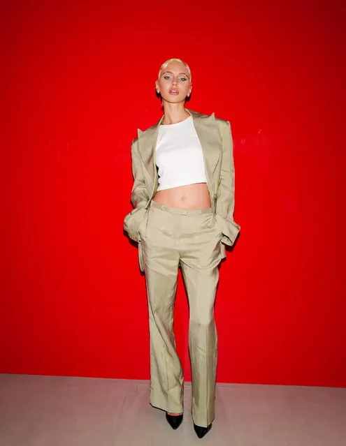 English fashion model Iris Law attends the Interview x Equinox party during NYFW on February 7, 2024. (Photo by Jason Lowrie/BFA.com)