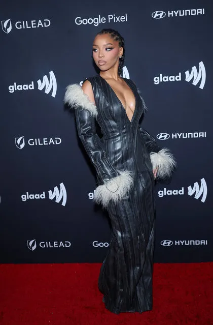 American singer-songwriter Chloe Bailey arrives at the 35th annual GLAAD Media Awards at the Beverly Hilton Hotel in Beverly Hills, California, U.S., March 14, 2024. (Photo by Aude Guerrucci/Reuters)