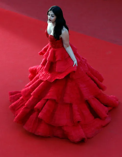 Actress Aishwarya Rai attends the “120 Battements Par Minutes (120 Beats Per Minute)” screening during the 70th annual Cannes Film Festival at Palais des Festivals on May 20, 2017 in Cannes, France. (Photo by Regis Duvignau/Reuters)