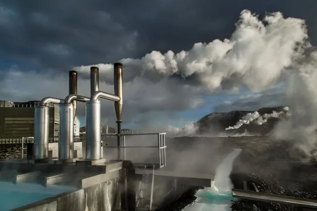 Geothermal Energy, Iceland, Larry Louie. Over 90% of the homes in Iceland are heated by geothermal energy and powered by hydro electricity. With the effects of global warming, rapidly melting glaciers in Iceland are providing an incredible amount of hydro energy. But harvesting power from nature is not without environmental consequences. (Photo by Larry Louie/2016 Atkins CIWEM Environmental Photographer of the Year)