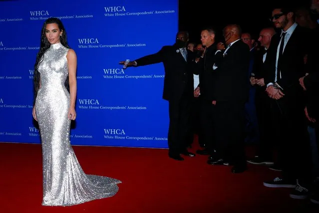 American socialite Kim Kardashian arrives on the red carpet for the annual White House Correspondents' Association Dinner in Washington, U.S., April 30, 2022. (Photo by Tom Brenner/Reuters)
