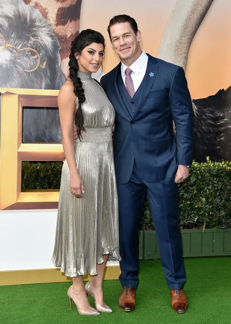 Shay Shariatzadeh and John Cena attend the premiere of Universal Pictures' “Dolittle” at Regency Village Theatre on January 11, 2020 in Westwood, California. (Photo by Axelle/Bauer-Griffin/FilmMagic)