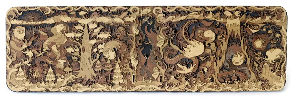 Multi-Layered Wood Artworks By Martin Tomsky