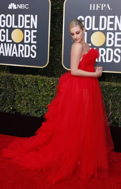 Lili Reinhart arrives at the 76th annual Golden Globe Awards at the Beverly Hilton Hotel on Sunday, January 6, 2019, in Beverly Hills, Calif. (Photo by Mike Blake/Reuters)