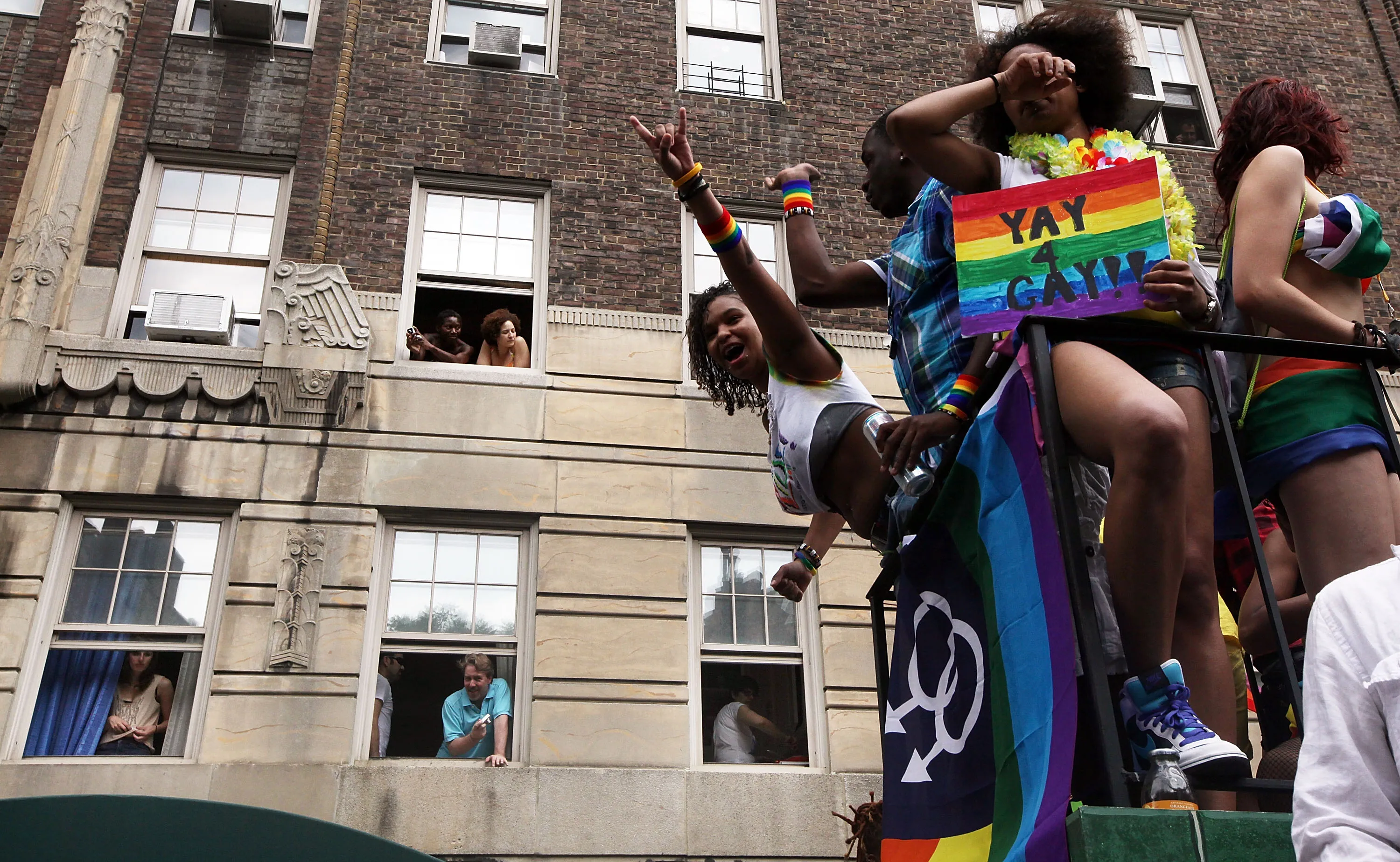 New Yorks Gay Pride Parade Celebrates Passage Of Same Sex Marriage Law 