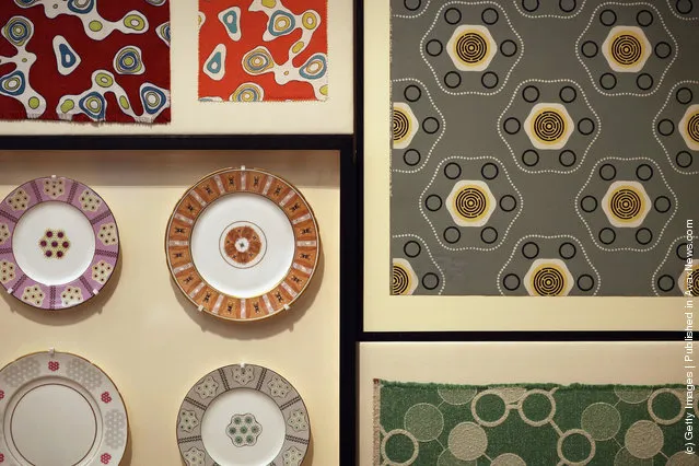 A display of 'Festival Pattern Group' designs are display at the Victoria and Albert museums' new major exhibition