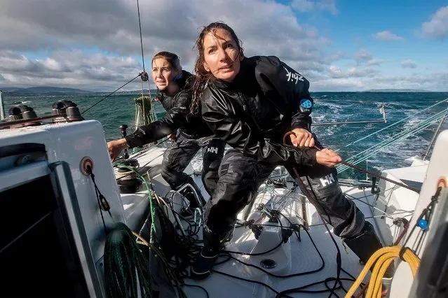 On this undated picture released on October 12, 2020, Irish skipper Pamela Lee of RL Sailing Team is to sail a Figaro Beneteau III racing yacht around Ireland, in an attempt to set a first record for an all-female, doublehanded sailing circumnavigation. Lee's co-skipper will be British sailor Catherine Hunt. They are undertaking the challenge in partnership with The Magenta Project, a collective set up to encourage female participation at the highest level of sailing. The two sailors will undertake the record attempt in mid-October.  (Photo by Bryan Keane/INPHO/Rex Features/Shutterstock)