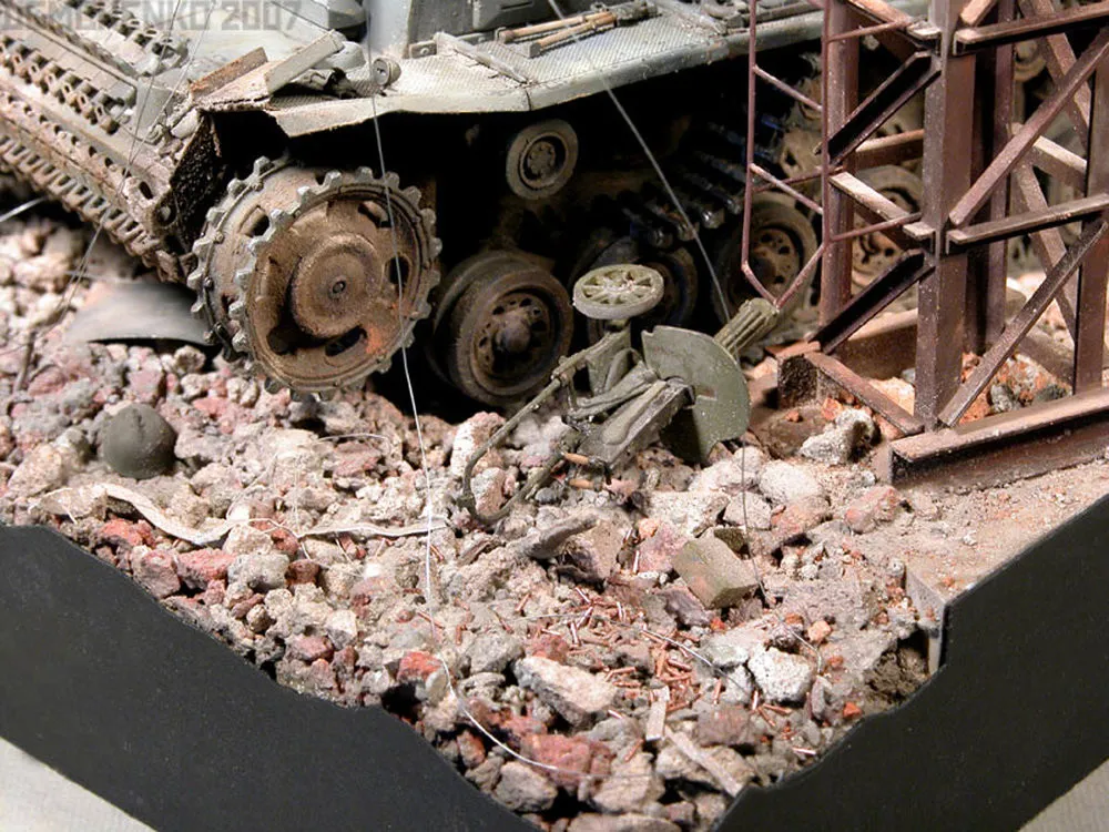 Diorama of the Battle of Stalingrad by Vladimir Demchenko