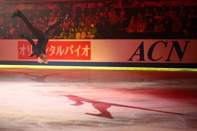 USA's Ilia Malinin performs in the exhibition gala during ISU World Team Trophy in Figure Skating 2025 in Tokyo on April 20, 2025. (Photo by Philip Fong/AFP Photo)