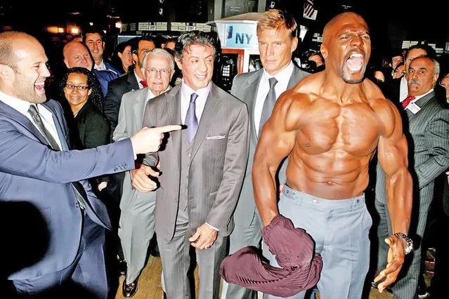 Terry Crews Rips Off His Shirt For  New York Stock Exchange