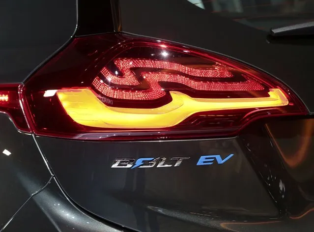 Rear quarter detail view of a 2018 Chevrolet Bolt EV as it is displayed during  the North American International Auto Show in Detroit, Michigan, U.S., January 9, 2017. (Photo by Rebecca Cook/Reuters)