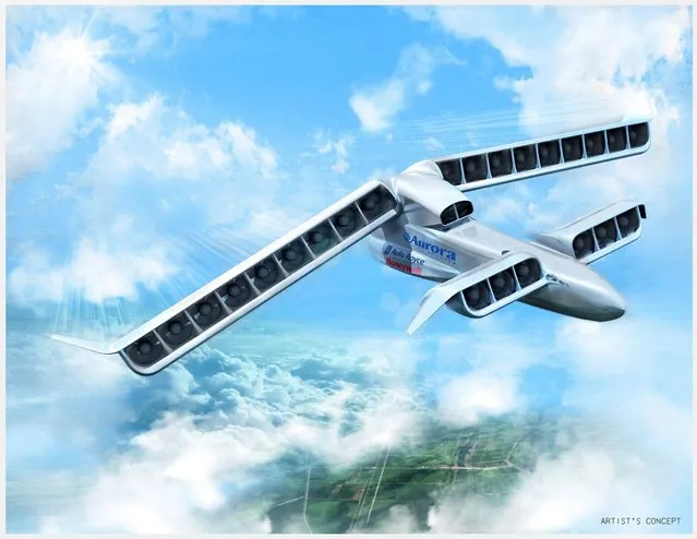 Aurora Flight Sciences VTOL X-Plane is seen in an undated artist's illustration received on March 4, 2016. Aurora Flight Sciences has been awarded a contract for more than $89 million for the vertical take off and landing X-plane, the Pentagon said on March 3, 2016. (Photo by Reuters/Aurora Flight Sciences)