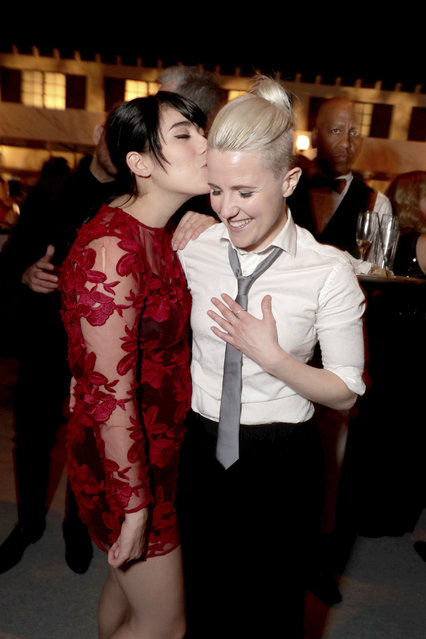 Ella Mielniczenko and Hannah Hart seen at People and EIF's Annual Screen Actors Guild Awards Gala on Sunday, January 29, 2017, in Los Angeles. (Photo by Eric Charbonneau/Invision for People Magazine/AP Images)