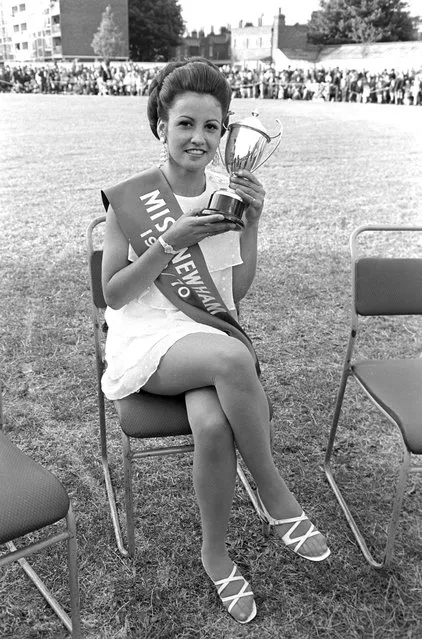 The winner of the Miss Newham 1969/70 beauty contest in the East End of London, circa 1969. (Photo by Steve Lewis/Getty Images)