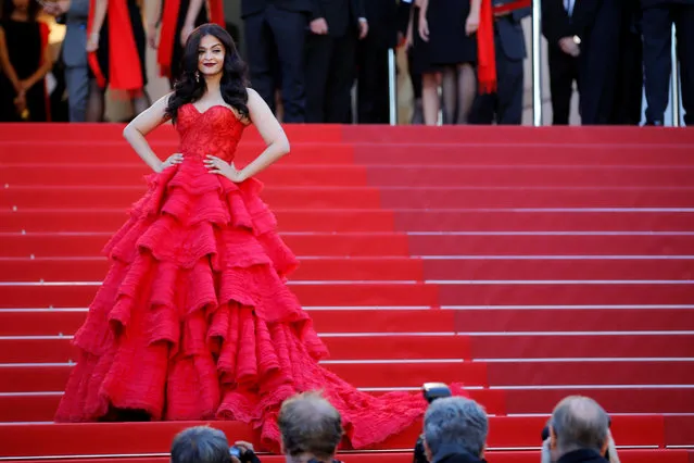 Actress Aishwarya Rai attends the “120 Battements Par Minutes (120 Beats Per Minute)” screening during the 70th annual Cannes Film Festival at Palais des Festivals on May 20, 2017 in Cannes, France. (Photo by Regis Duvignau/Reuters)