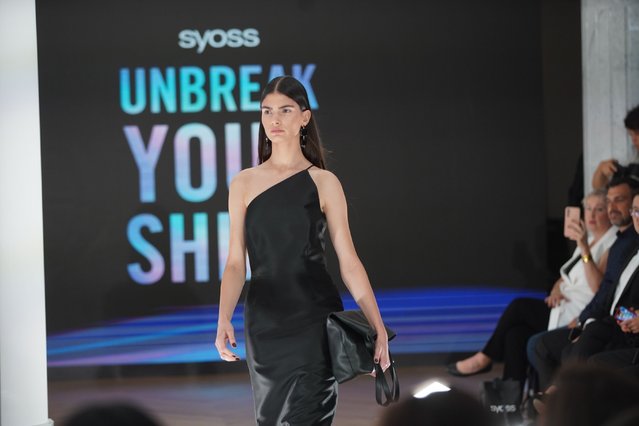 Fashion designer Dragana Ognjenovic presented a new collection inspired by the Syoss Intese Plex line, at the event for the presentation of the new Syoss line, which the Henkel company organized in the Madeleine Palace of Art in Belgrade on September 9, 2024. (Photo by Antonio Ahel/ATAImages)