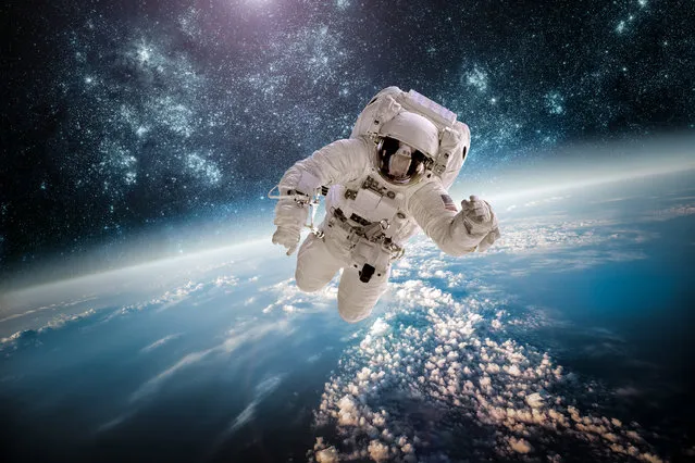 Astronaut in Outer Space. (Photo by Andrey Armyagov/Shutterstock via Getty Images)