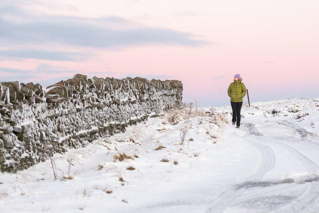 Cold and icy conditions hit parts of northern England over the weekend in the last decade of November 2025, including Nenthead in Cumbria, one of the highest villages in England where residents woke up to snow. (Photo by Jordan Crosby/The Times)