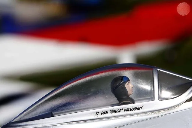 Many pilots add  figurines in the cockpits of their planes. (Photo by Bill Ingram/The Palm Beach Post)