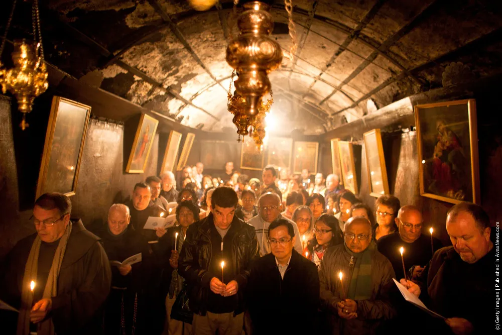Pilgrims Head To The Church Of Nativity Ahead Of Christmas