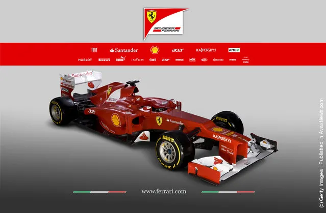 The new Ferrari F2012 Formula one car is launched online on February 03, 2012