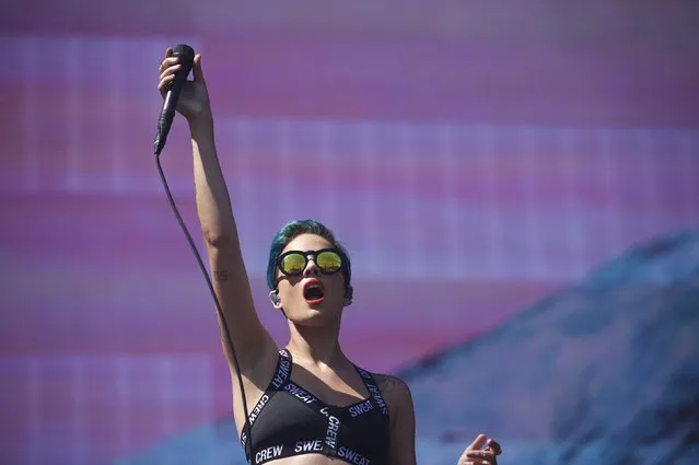 Halsey performs during the fourth annual Made in America Music Festival in Philadelphia, Pennsylvania, September 6, 2015. (Photo by Mark Makela/Reuters)
