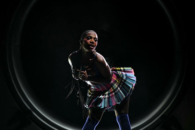 American rapper Doechii performs on the West Holts Stage on the fourth day of the Glastonbury festival at Worthy Farm in the village of Pilton in Somerset, south-west England, on June 28, 2025. (Photo by Oli Scarff/AFP Photo)