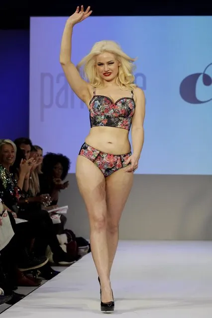 The 2015 CURVExpo and Invista sleepwear, loungewear and swim collections are modeled during the 2nd annual Lingerie Fashion Night, “Romancing the Runway”, in New York, Monday, February 23, 2015. (Photo by Richard Drew/AP Photo)