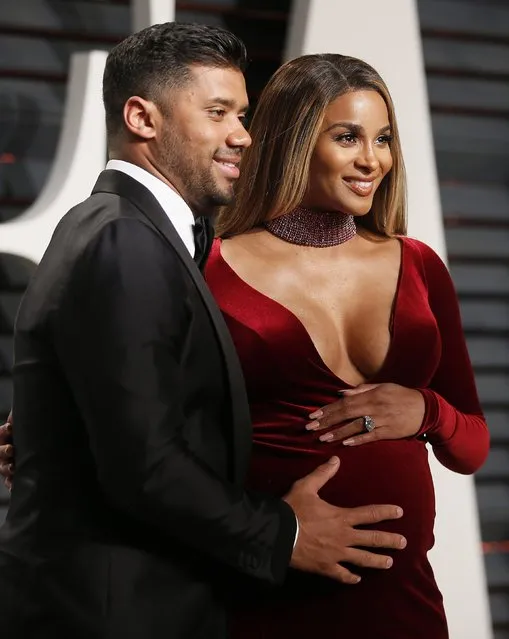 Seattle Seahawks quarterback Russell Wilson and singer Ciara arrive for the Vanity Fair Oscar Party hosted by Graydon Carter at the Wallis Annenberg Center for the Performing Arts on February 26, 2017 in Beverly Hills, California. (Photo by Danny Moloshok/Reuters)