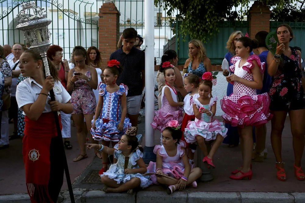 The Annual Feast of the El Carmen Virgin in Spain