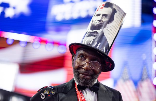 Delegate Alvin Portee Jr. of South Carolina on the convention floor during the process of formally nominating former President Donald Trump as the party candidate on the opening day of the Republican National Convention (RNC) at Fiserv Forum in Milwaukee, Wisconsin, USA, 15 July 2024. The convention comes days after a 20-year-old Pennsylvania man attempted to assassinate former president and current Republican presidential nominee Donald Trump. The 2024 Republican National Convention is being held 15 to 18 July 2024 in which delegates of the United States’ Republican Party select the party's nominees for president and vice president in the 2024 United States presidential election. (Photo by Justin Lane/EPA/EFE)