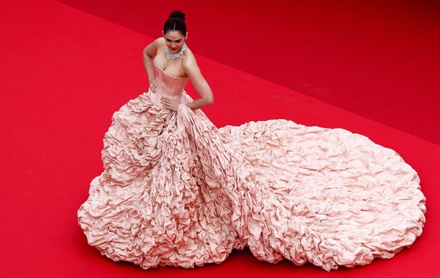 Thai actress and model Araya Hargate attends the “Jeanne du Barry” Screening & opening ceremony red carpet at the 76th annual Cannes film festival at Palais des Festivals on May 16, 2023 in Cannes, France. (Photo by Gonzalo Fuentes/Reuters)