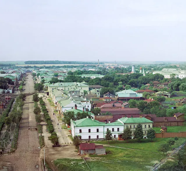 Photos by Sergey Prokudin-Gorsky. Riazan. General view from the bell tower of Assumption Cathedral from the northwest. Russia, Ryazan Province, Ryazan, 1912
