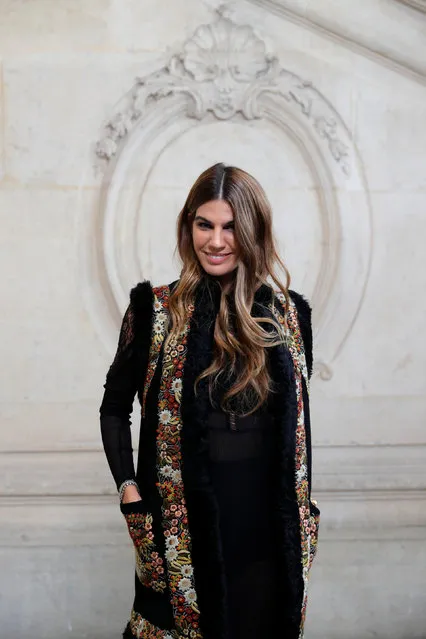 Model and socialite Bianca Brandolini d'Adda poses during a photocall before the Spring/Summer 2018 women's ready-to-wear collection show for fashion house Dior during Paris Fashion Week, France, September 26, 2017. (Photo by Philippe Wojazer/Reuters)