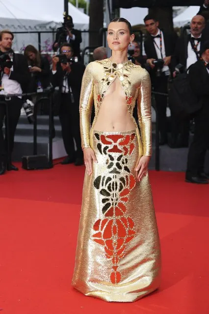 Model Chloe Lecareux attends “The Zone of Interest” red carpet during the 76th annual Cannes film festival at Palais des Festivals on May 19, 2023 in Cannes, France. (Photo by Ernesto S. Ruscio/Getty Images for Campari)