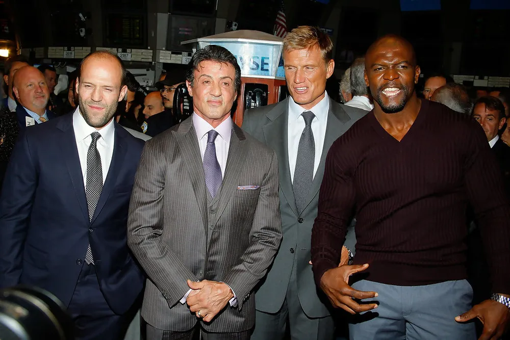 Terry Crews Rips off his Shirt for New York Stock Exchange