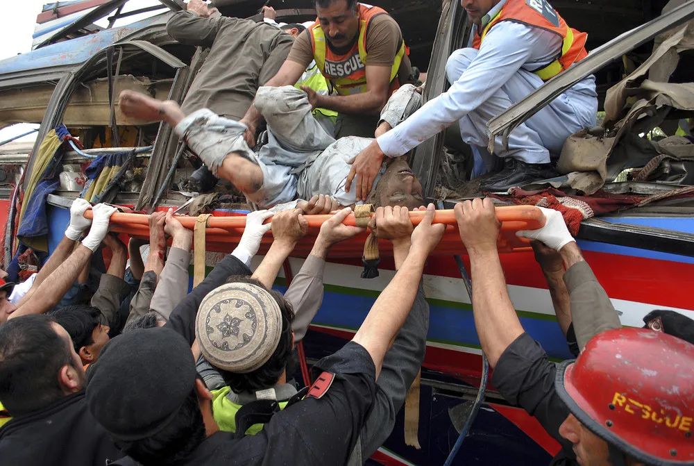Bus Bomb Explosion in Peshawar