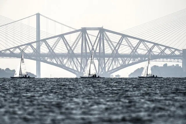 ailors compete in The Edinburgh Cup (named after the Duke of Edinburgh) on the Firth of Forth on Friday, September 3, 2021. (Photo by Jane Barlow/PA Images via Getty Images)