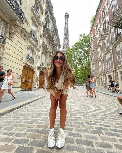 Teresa Giudice's daughter Gia Giudice says “happiness looks good on everybody” while in Paris in the last decade of August 2022. (Photo by _giagiudice/Instagram)