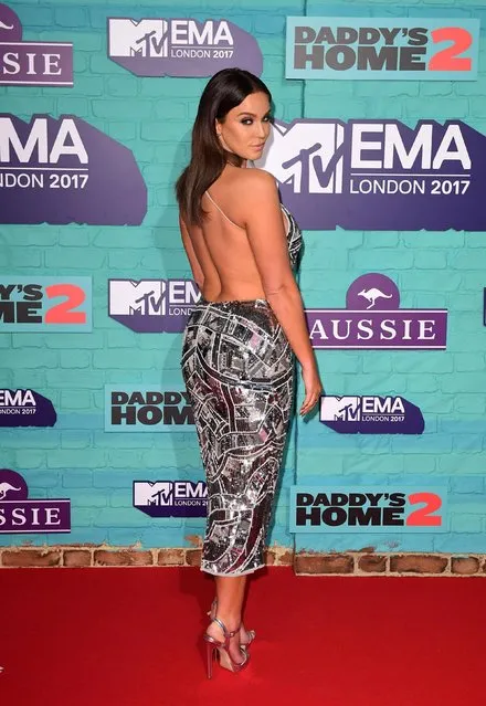 Vicky Pattison arrives at the 2017 MTV Europe Music Awards at Wembley Arena in London, Britain, November 12, 2017. (Photo by PA Wire)