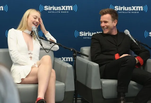 Actress Dakota Fanning and actor Ewan McGregor take part in SiriusXM's Town Hall with the cast of “American Pastoral” hosted by EW's Sara Vilkomerson at the SiriusXM Studio on October 19, 2016 in New York City. (Photo by Cindy Ord/Getty Images for SiriusXM)
