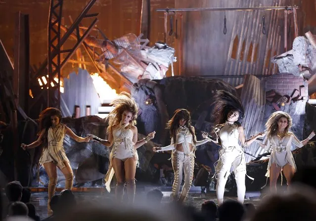 Fifth Harmony performs “That's My Girl” at the 2016 American Music Awards in Los Angeles, California, U.S., November 20, 2016. (Photo by Mario Anzuoni/Reuters)