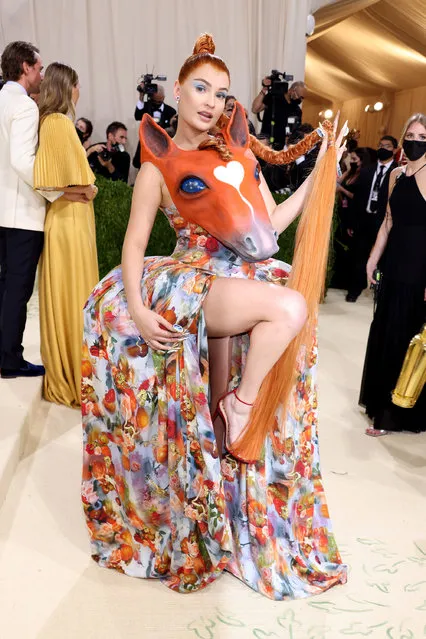 German singer and songwriter based in Los Angeles Kim Petras attends The 2021 Met Gala Celebrating In America: A Lexicon Of Fashion at Metropolitan Museum of Art on September 13, 2021 in New York City. (Photo by John Shearer/WireImage)