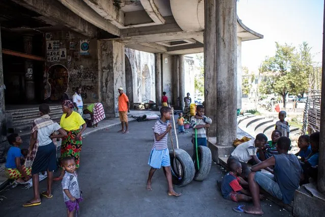 People who stay at the Grande Hotel do not pay rent, but the community has set up its own rules and is not allowing new residents as they say the building is full. (Photo by Fellipe Abreu/The Guardian)