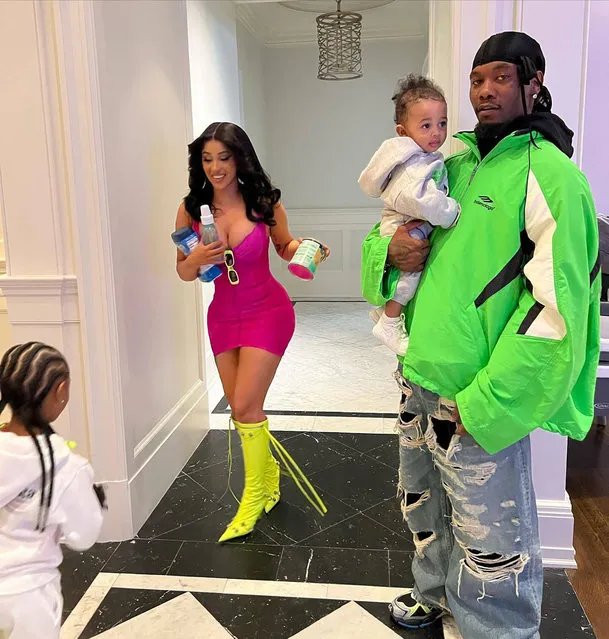 American rapper Cardi B thanks her kids and Offset for her Mother's Day gifts on May 8, 2022. (Photo by iamcardib/Instagram)
