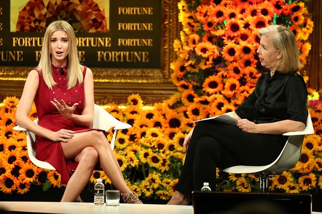 Ivanka Trump and Nancy Gibbs speak onstage at the Fortune Most Powerful Women Summit 2016 at Ritz-Carlton Laguna Niguel on October 19, 2016 in Dana Point, California. (Photo by Joe Scarnici/Getty Images for Fortune)