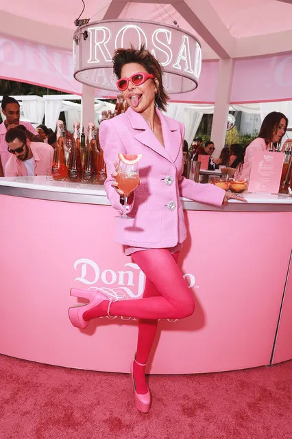 At a Don Julio party in Los Angeles on March 31, 2023, former housewife, American actress and television personality Lisa Rinna shows everyone how to have a “Real” good time. (Photo by Marc Patrick/BFA.com)