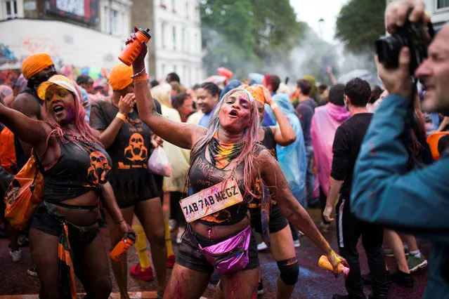 Revellers take part in the Notting Hill Carnival in London, Britain on August 27, 2018. (Photo by Henry Nicholls/Reuters)